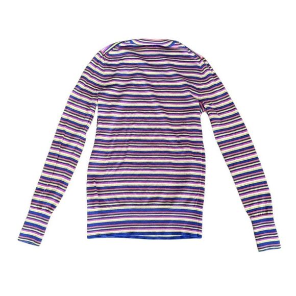 GAP Sweater 100% Merino Wool Stripe Sweater Small Tall - Picture 2 of 6